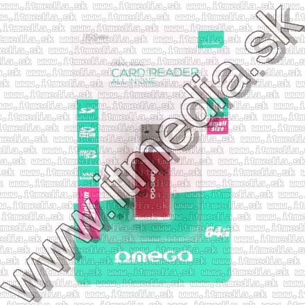 Image of Omega Card Reader ALU *Red* 42026 (IT10087)